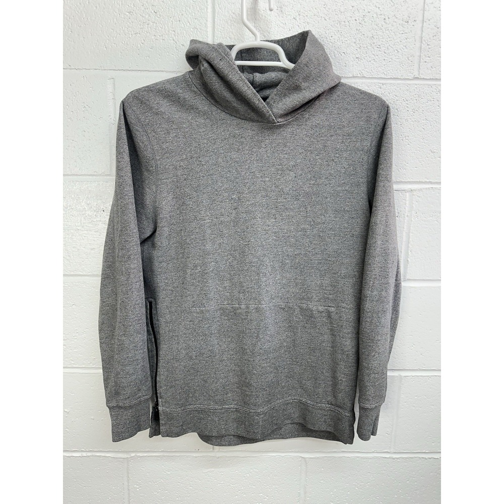John Elliott + Co Hoodie 3 Large Villain Gray Slim Fit Sweatshirt Side Zip Terry